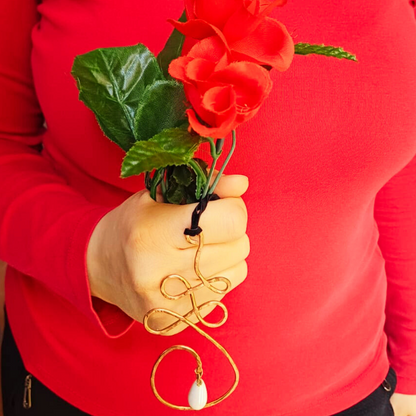 COLLANA GOCCIA BIANCA